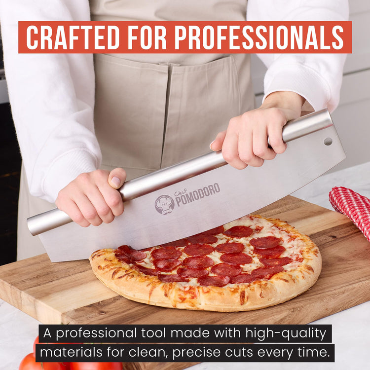 16 Inch Pizza Cutter Rocker Blade