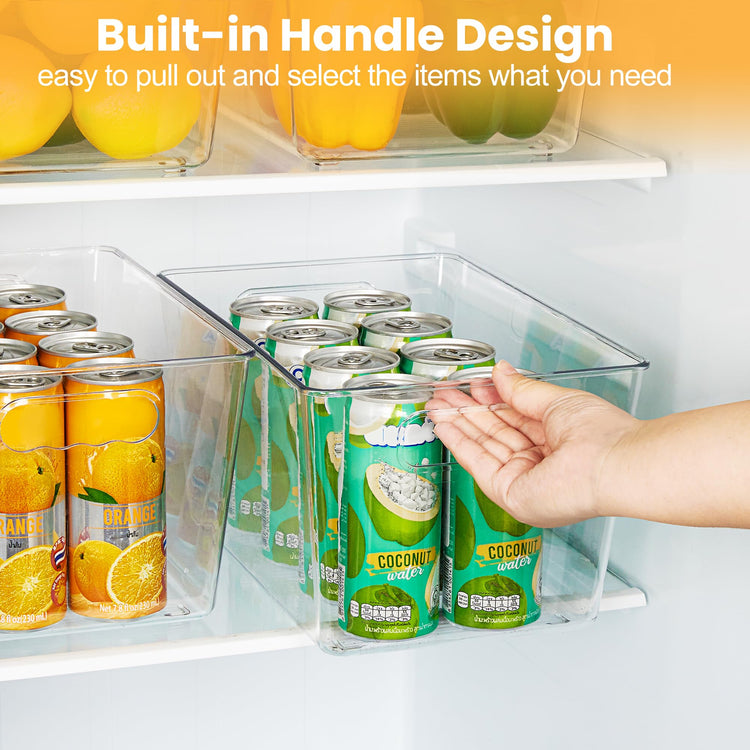 6 Pack Clear Storage Bins (6 Count)