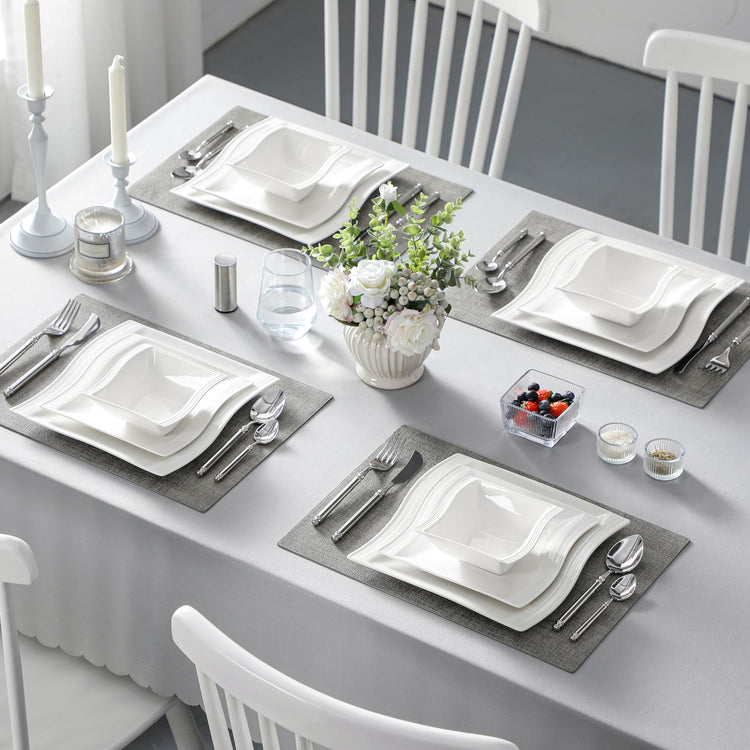 Ivory White Dinnerware Set (12 Count)