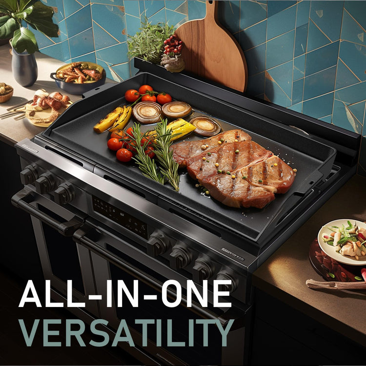 23" x 16" Cast Iron Griddle for Gas Grill and Stove Top Flat Top