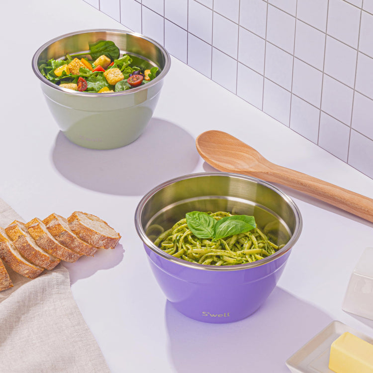 Stainless Steel Salad Bowl Kit 64oz