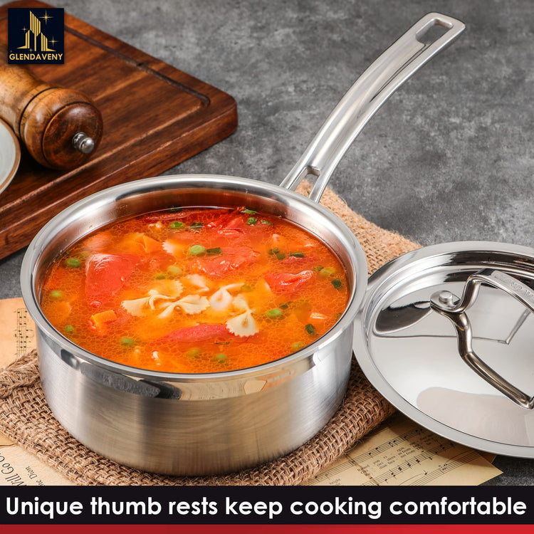 Stainless Steel Saucepan with Lid
