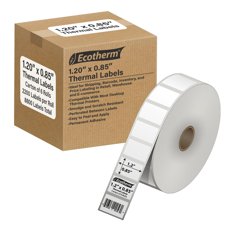 1.2" x .85" Thermal Labels (16260 Count)