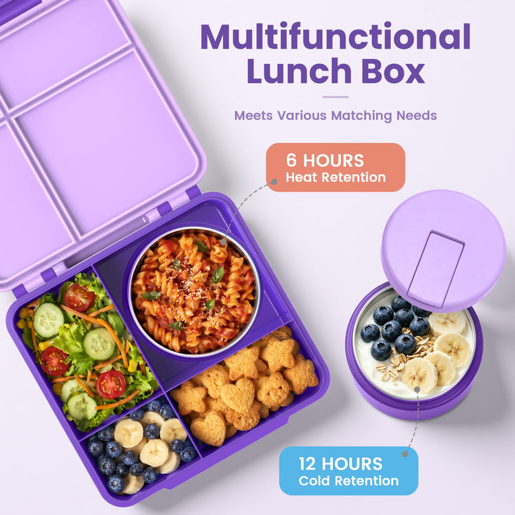Bento Lunch Box for Kids with 8oz Soup Thermo