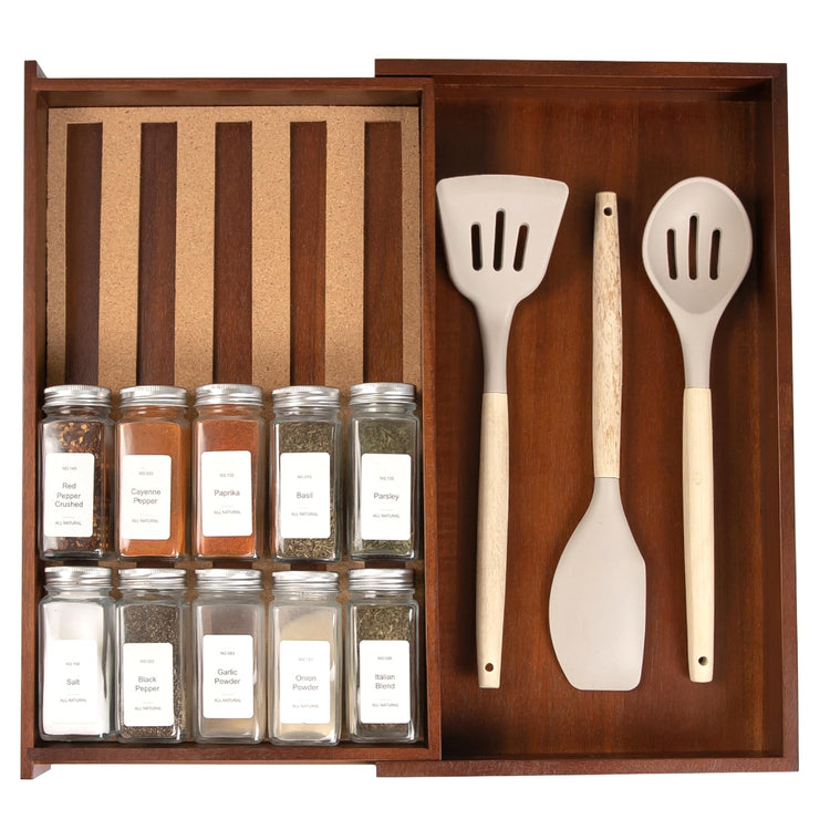 Expandable Spice Drawer Organizer