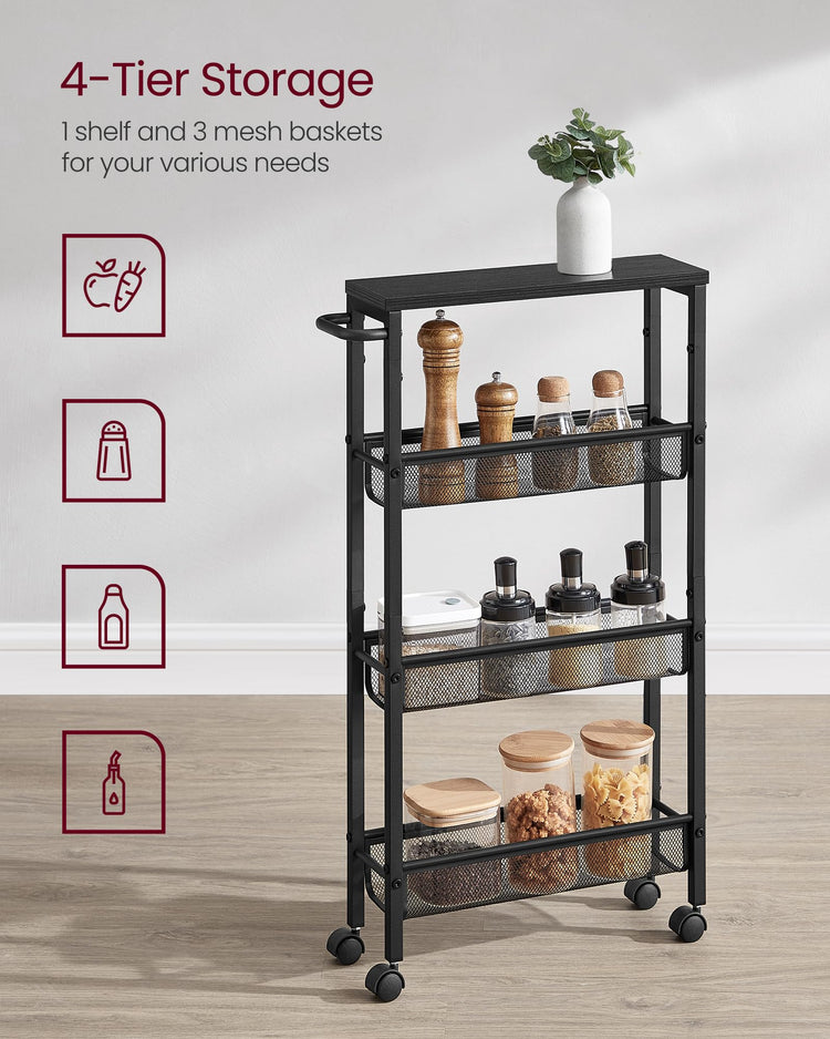 Slim Rolling Cart