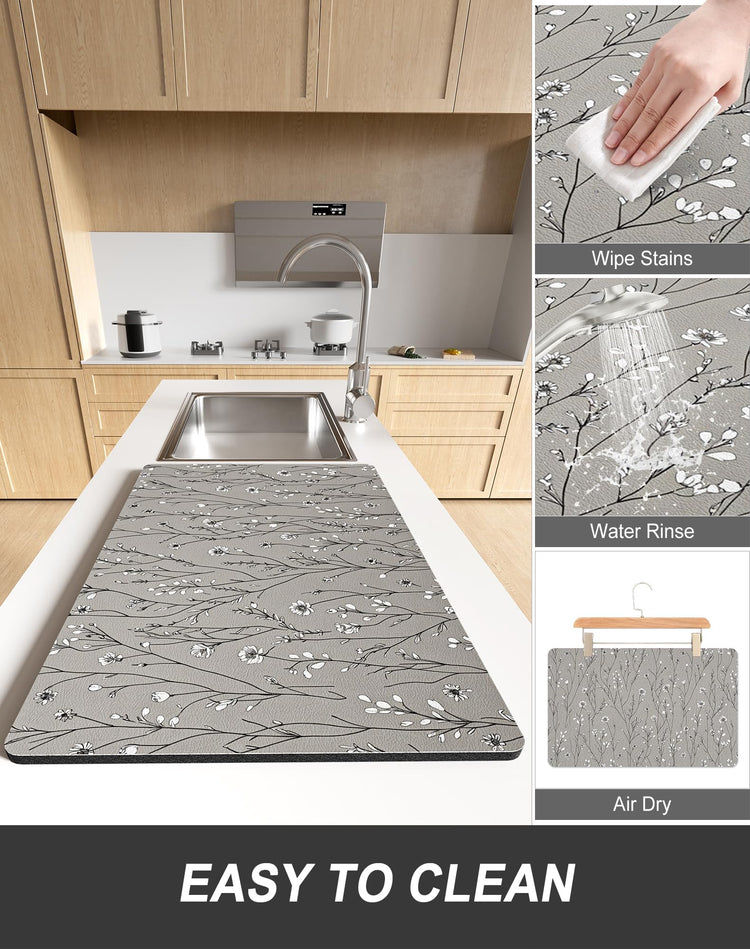 Dish Drying Mat for Kitchen Counter