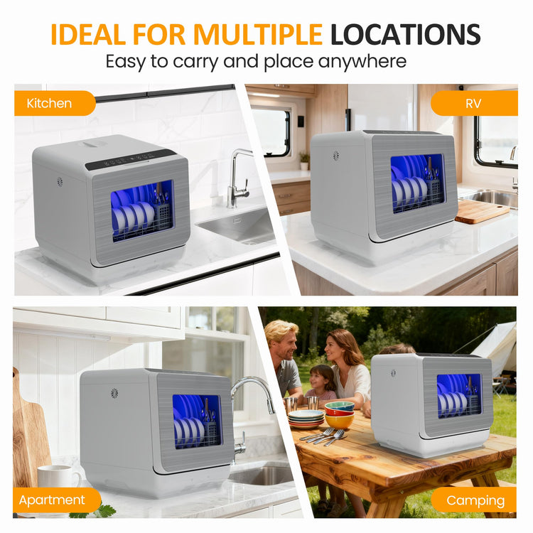 Portable Dishwasher 18’’ Countertop with 152OZ Water Tank