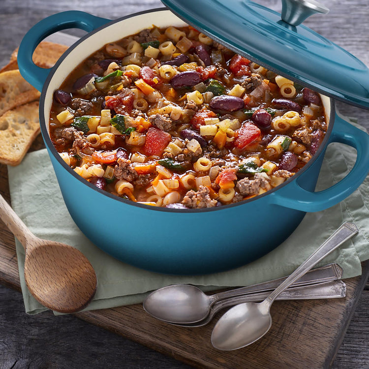 3 Qt Enameled Cast Iron Dutch Oven with Lid