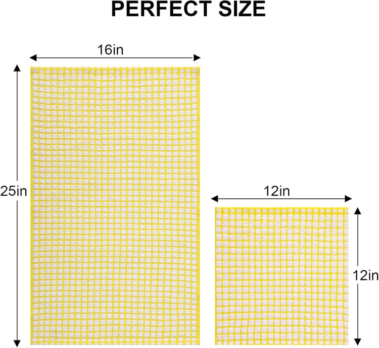 Kitinjoy Cotton 12 Pack Kitchen Towels and Dishcloths Sets, 16 x 25 Inch & 12 X 12 Inch Dish Towels Bulk, Super Soft and Absorbent Hand Towels for Kitchen Drying, Yellow - Nestoria