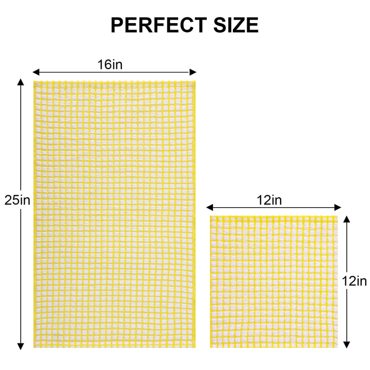 Cotton 12 Pack Kitchen Towels and Dishcloths Sets (12 Count)