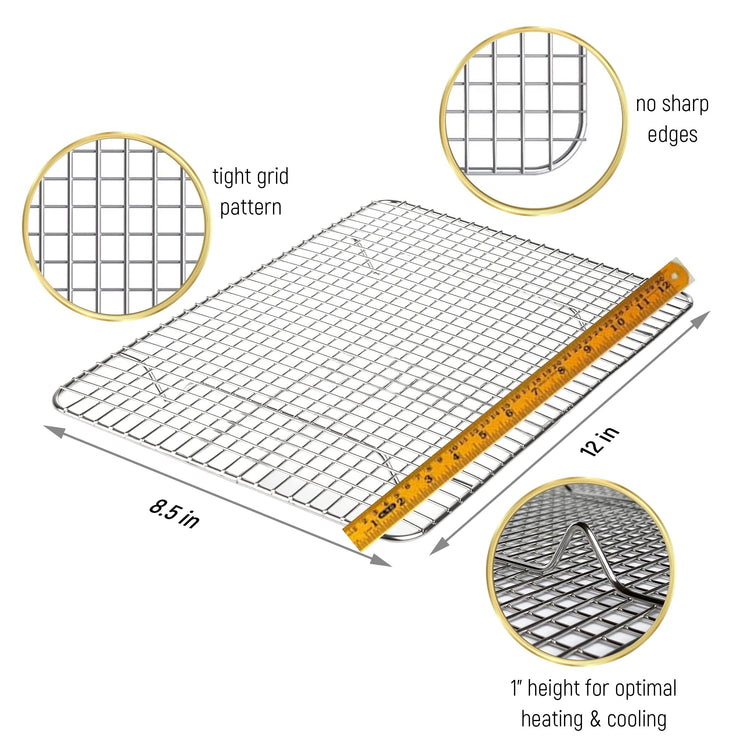 Small Quarter Sheet Cooling Rack for Cooking & Baking