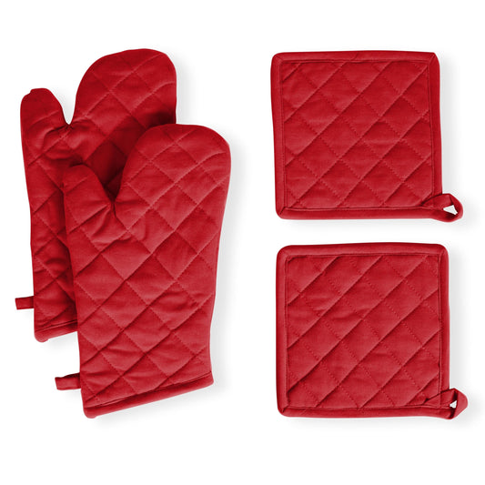 Pot Holders and Oven Mitts Sets for Kitchen Heat Resistant