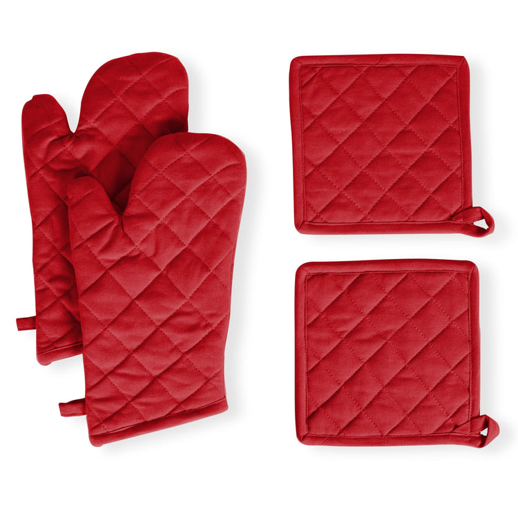 Pot Holders and Oven Mitts Sets for Kitchen Heat Resistant