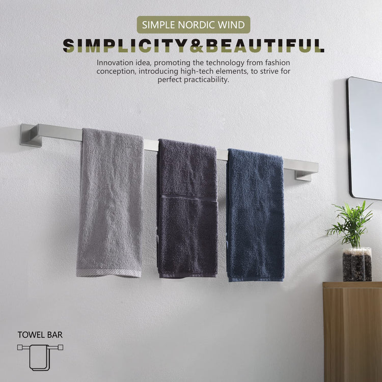 36 Inch Single Towel Bar