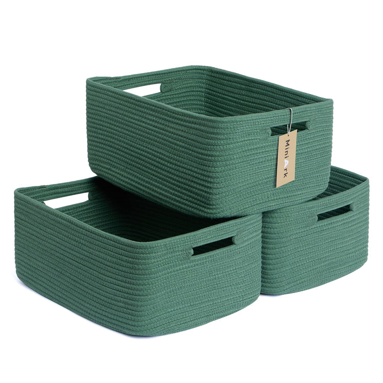 Large Storage Baskets for Shelves (3 Count)