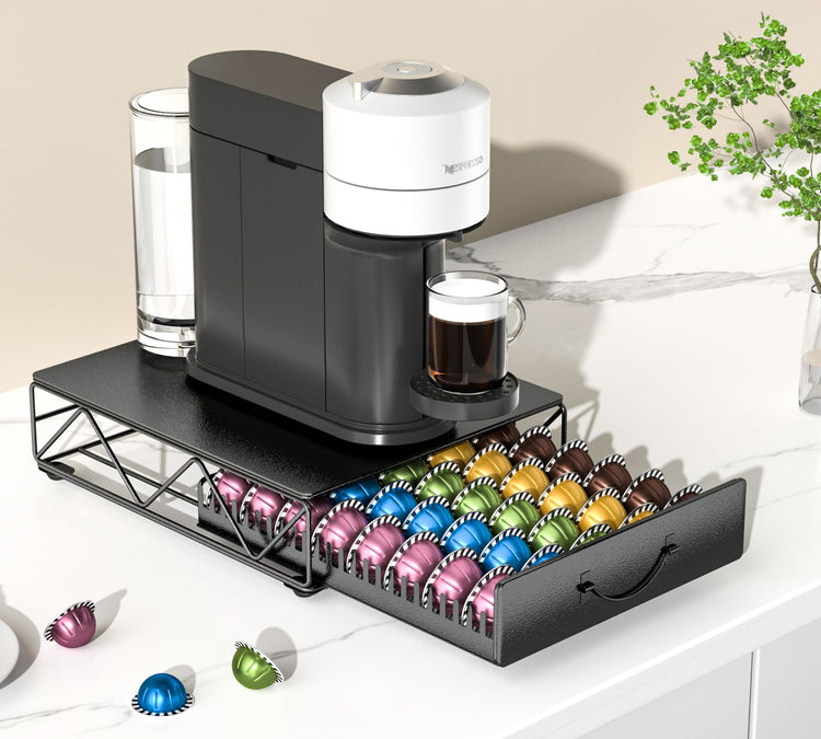 Coffee Pod Holder Drawer Compatible with Nespresso