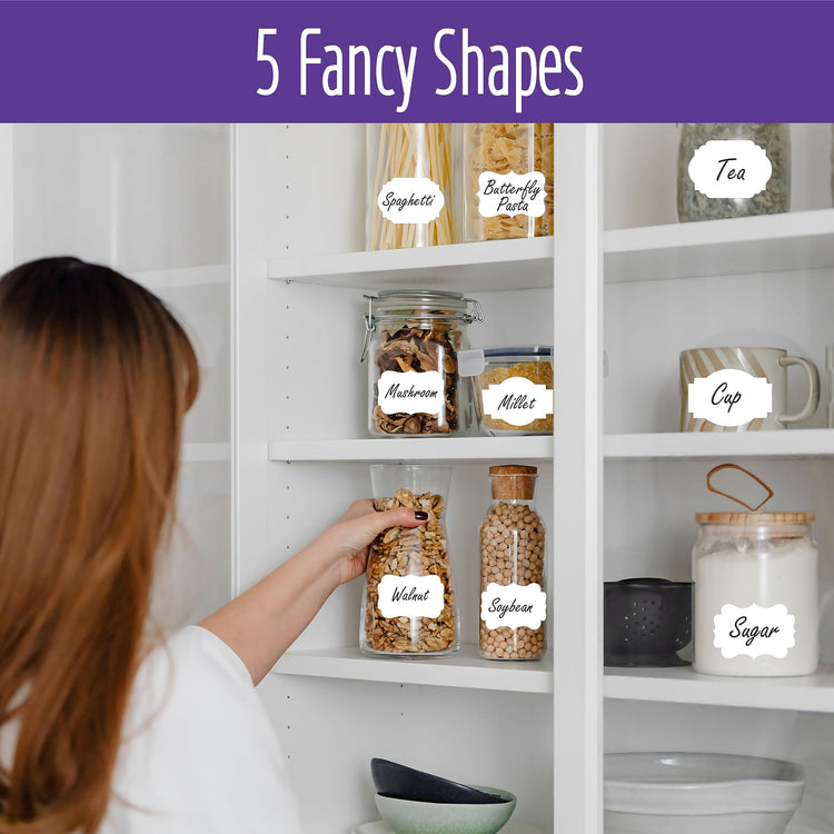 300 PCS White Stickers