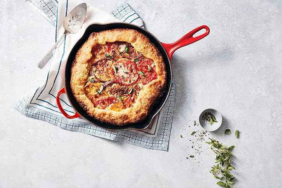 Le Creuset Enameled Cast Iron Signature Round Skillet, 9", Peche