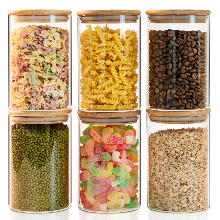 Glass Food Storage Jars 6 (6 Count)