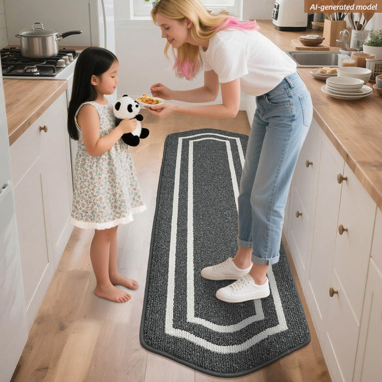 Long Kitchen Floor Mats and Rugs Non Slip Washable