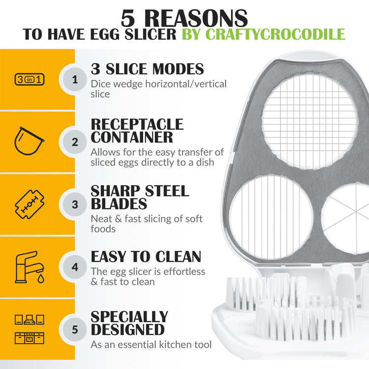 Egg Slicer for Hard Boiled Eggs