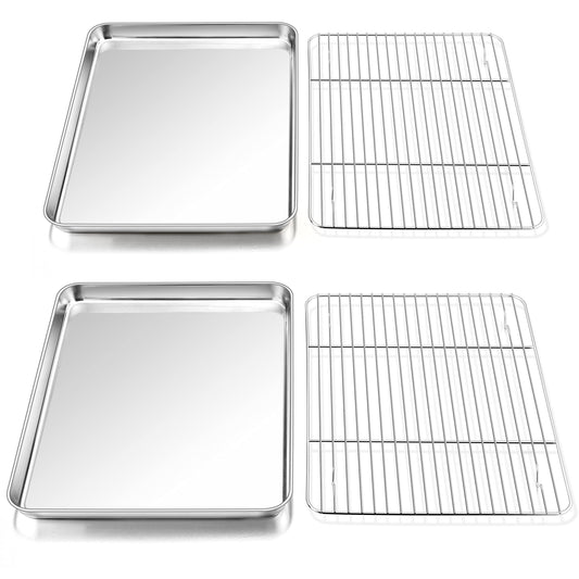 16 Inch Baking Sheet with Rack Set