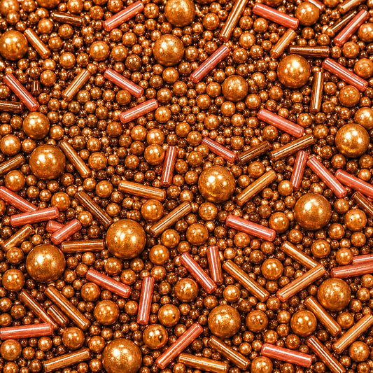 Fusion Rose Gold Metallic Sprinkles Mix (4.2 Ounce)