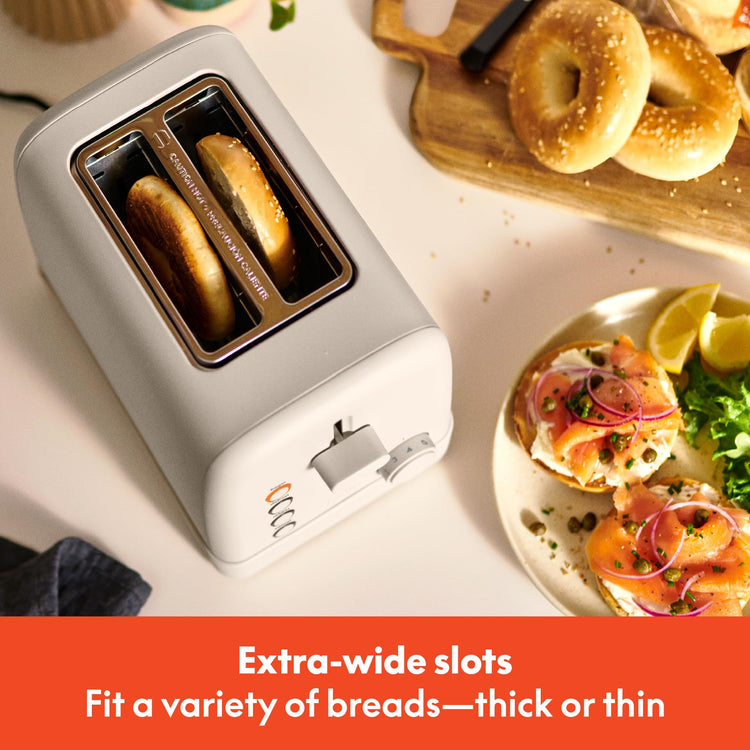 2 Slice Toaster with Extra Wide Slots and 6