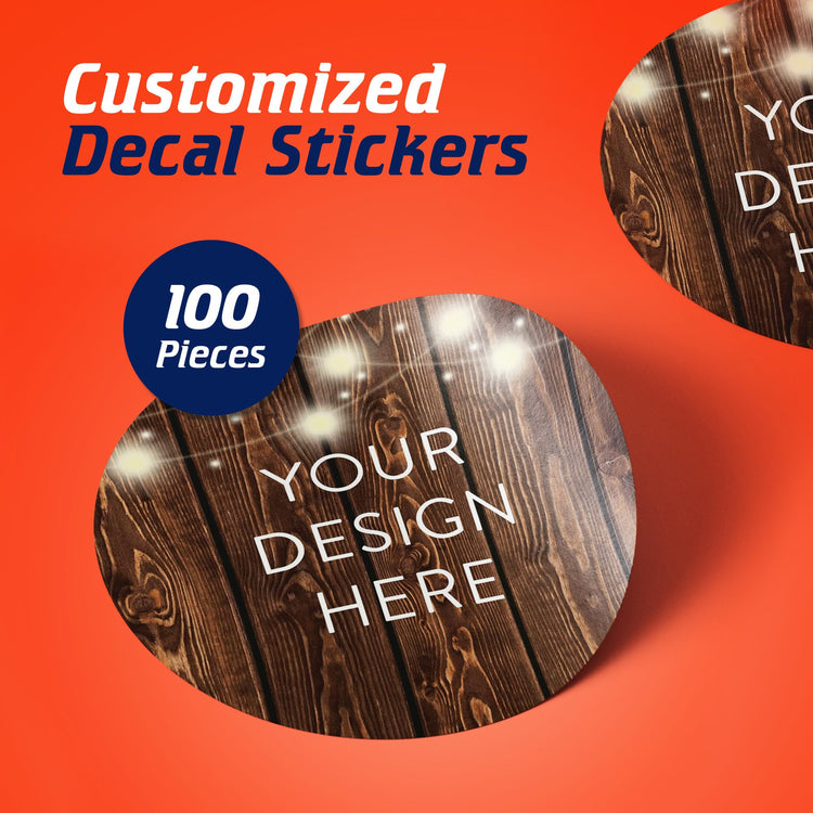 Custom Vinyl Stickers Your Image (100 Count)