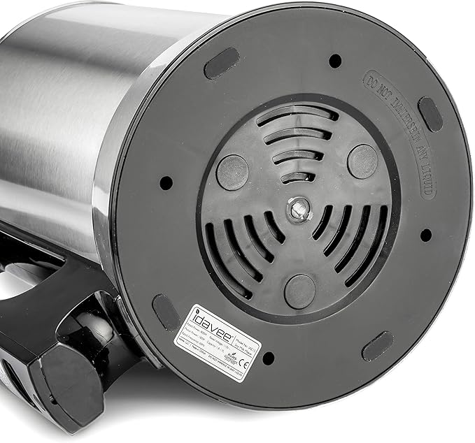 Brand - IAE15-1.9 Liter Automatic Hot Soy Milk (Almond, Rice, Quinoa Milk) Soup, Porridge & Cold Juice Maker - 2 Layer Stainless Steel - Recipe Booklet