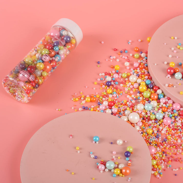 Mixed Pearl Sugar Sprinkles (4.58 Ounce)