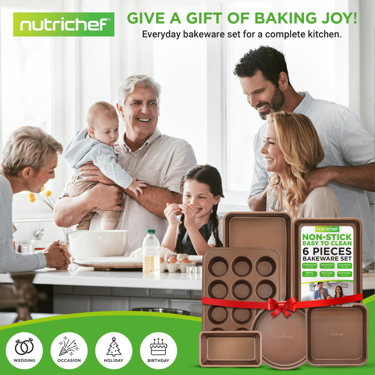 6 Piece Nonstick Bakeware Set