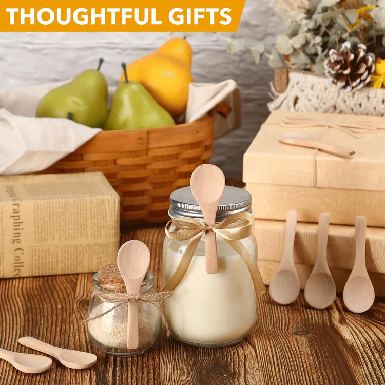 100 Pcs Small Wooden Spoons (100 Count)