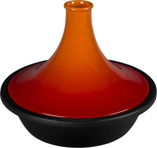 Le Creuset of America Enameled Cast Iron Moroccan Tagine, 4 3/4-Quart, Flame