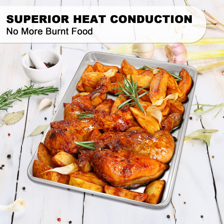 Half Sheet Pans with Rack Set (2 Count)