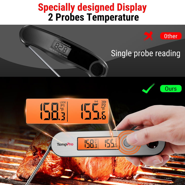 TempSwift Rechargeable Digital Meat Thermometer for Cooking