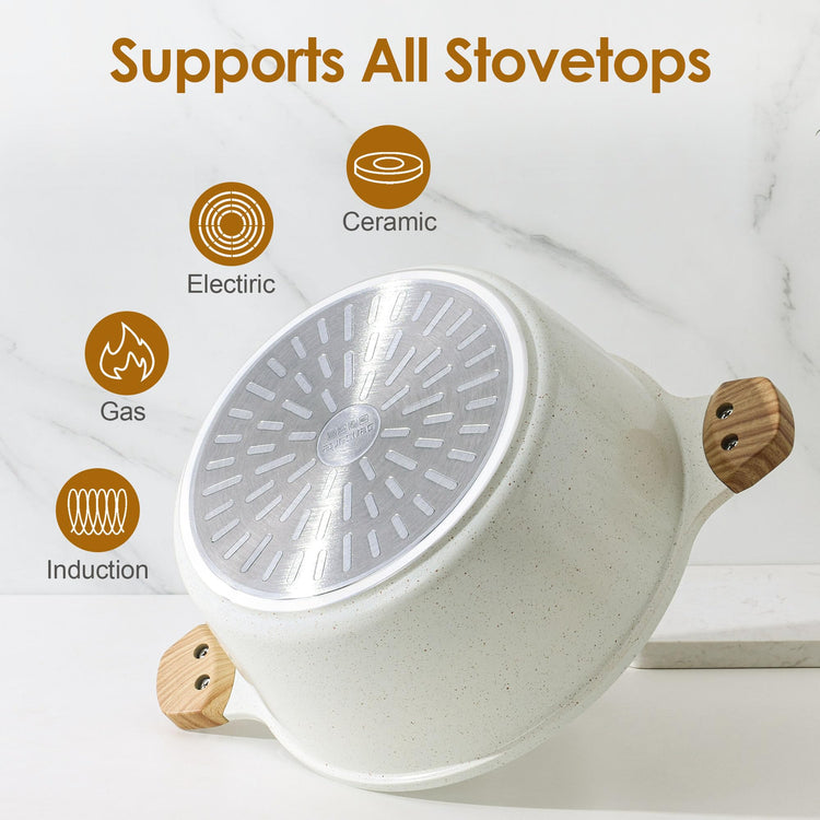 Ceramic Nonstick Stock Pot with Lid