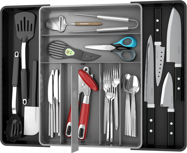 Expandable Kitchen Drawer Flatware Organizer