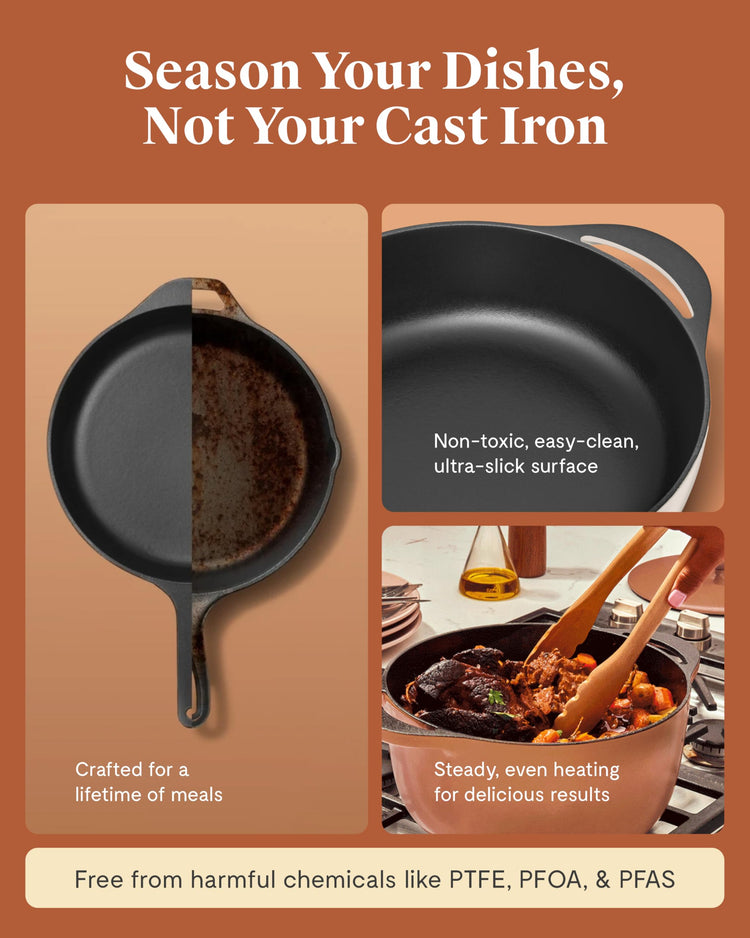 Enameled Cast Iron Round Dutch Oven