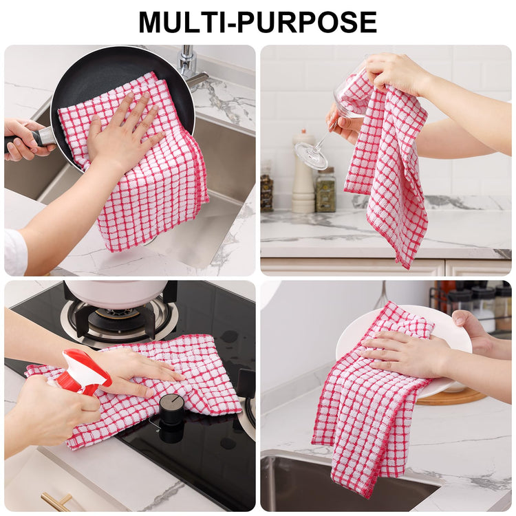 Cotton 6 Pack Terry Kitchen Towels (6 Count)