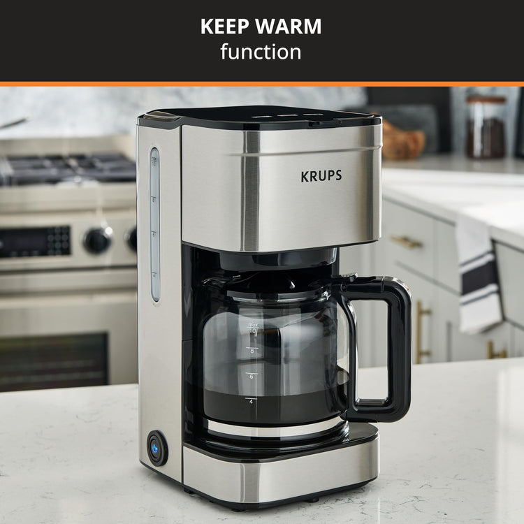 Coffee Maker 10 Cups Simply Brew Stainless Steel Drip Coffee Maker