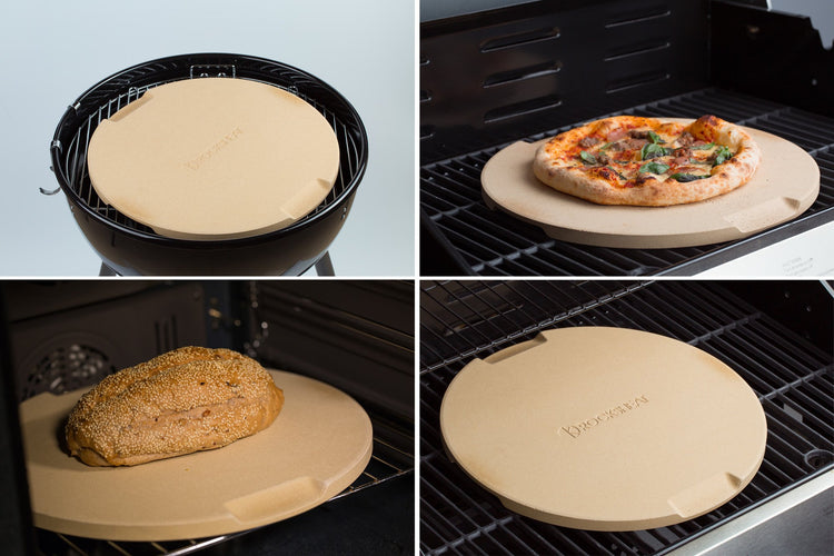 Pizza Stone 15" Round Pizza Stone for Oven Grill BBQ