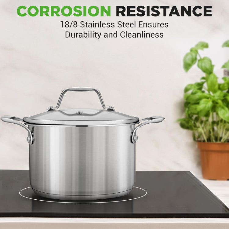 3 Quart Stainless Steel Soup Pot