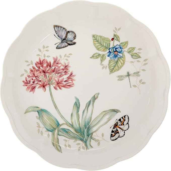 Lenox Dinnerware Set, Butterfly Meadow 18-Piece Set, Service For 6, White Porcelain, Butterfly And Flower Designs, Plates And Bowls Sets, Dishwasher Safe, Home & Kitchen (18 Pieces, Assorted)
