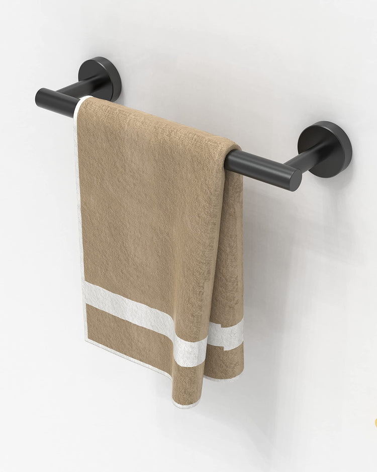 12 Inches Matte Black Towel Bar for Bathroom Kitchen Hand Towel Holder Dish Cloths Hanger SUS304 Stainless Steel RUSTPROOF Wall Mount