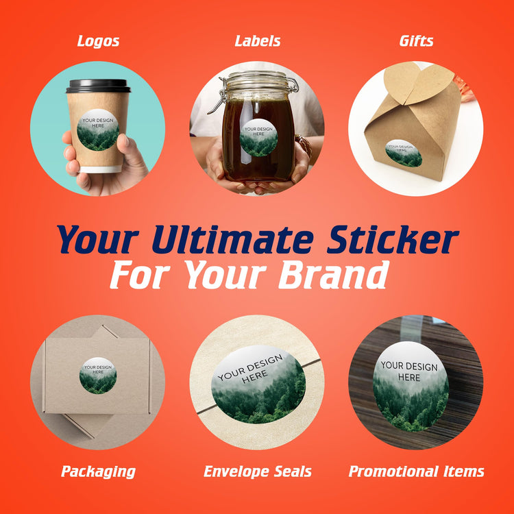Custom Vinyl Stickers Your Image (100 Count)