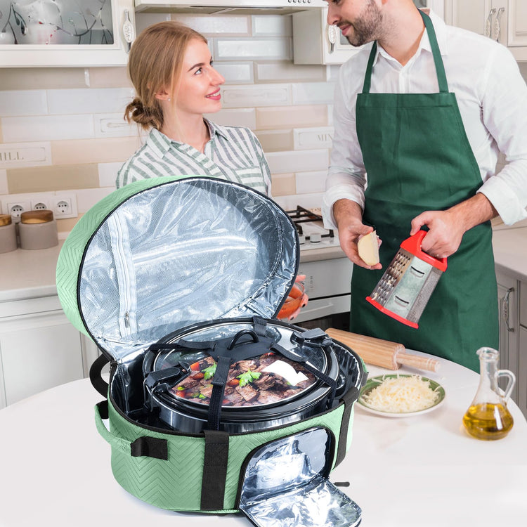 Insulated Slow Cooker Carrying Bag for 6