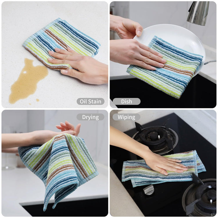 Kitchen Dishcloths for Washing Dishes (8 Count)