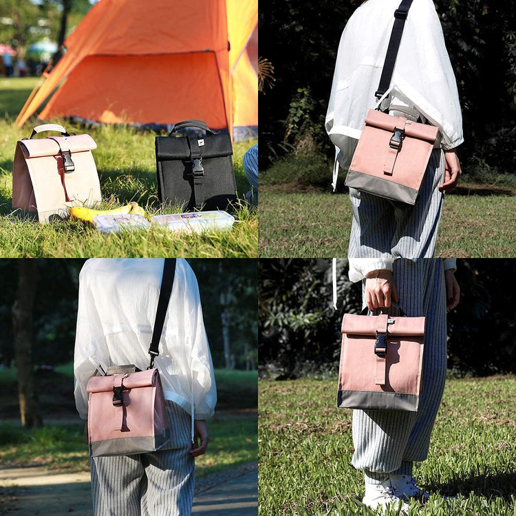 Insulated Lunch Bag Rolltop Lunch Box